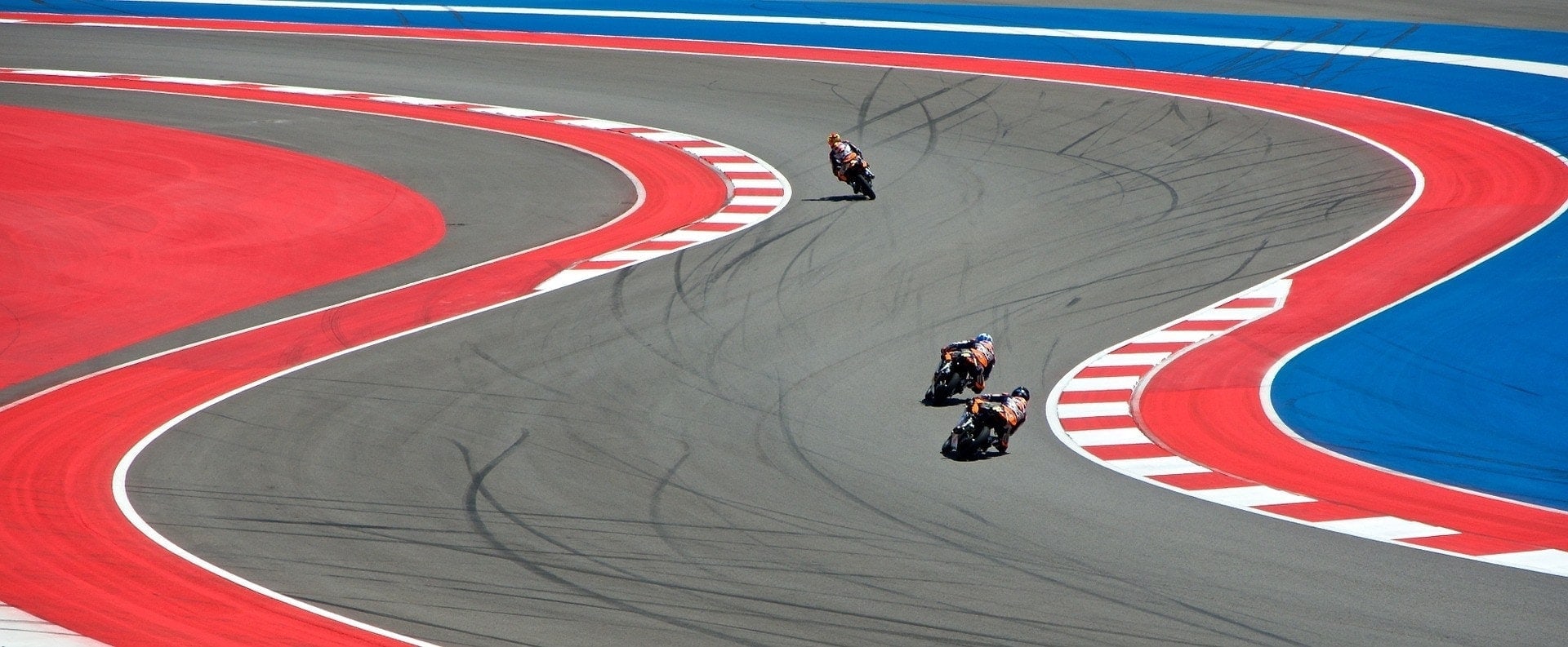 Motorcylce riding on race track