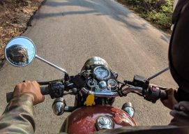 a man riding a dirt bike