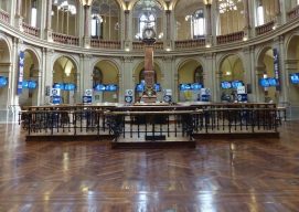 Interior of the Palacio de la Bolsa Madrid